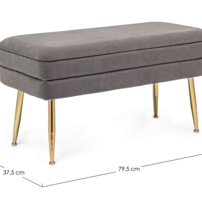 Pufa PAVLINA DARK GREY