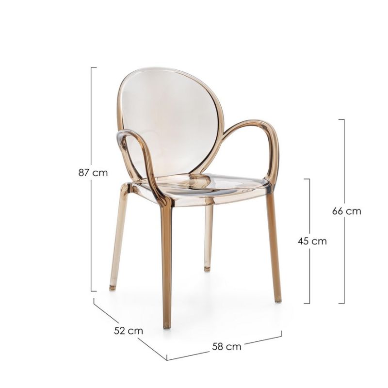 Krzesło obiadowe CAMILLA COFFEE