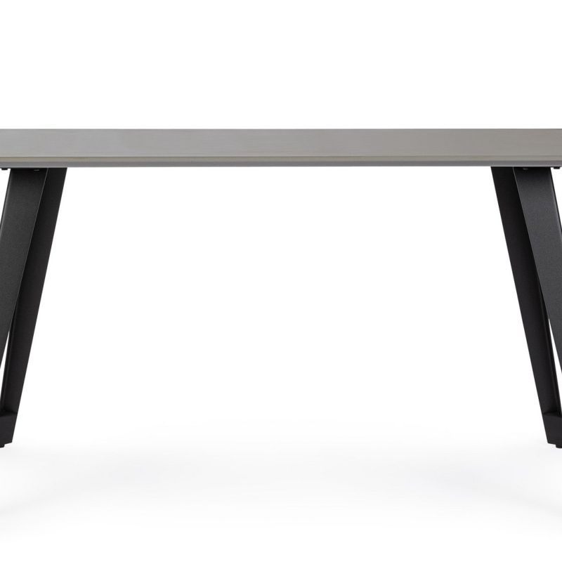Stół jadalniany ARJETA WHITE/BLACK TABLE 140x80x76h