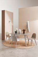 Stół jadalniany ARJETA WHITE/BLACK TABLE 140x80x76h