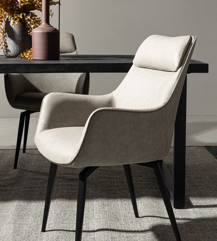 Fotel LAWRENCE CHARCOAL/TAUPE