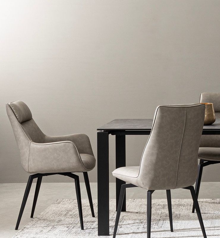 Fotel LAWRENCE CHARCOAL/TAUPE