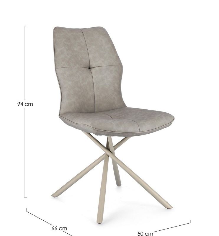 Krzesło KEPLER CHARCOAL/TAUPE