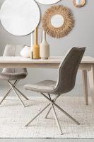 Krzesło KEPLER CHARCOAL/TAUPE