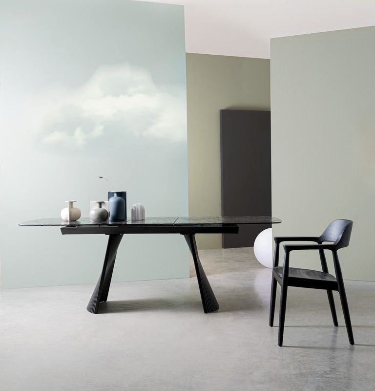 Stół jadalniany OLIVER GLASS 180-220x90x75h