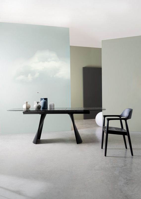 Stół jadalniany OLIVER GLASS 180-220x90x75h