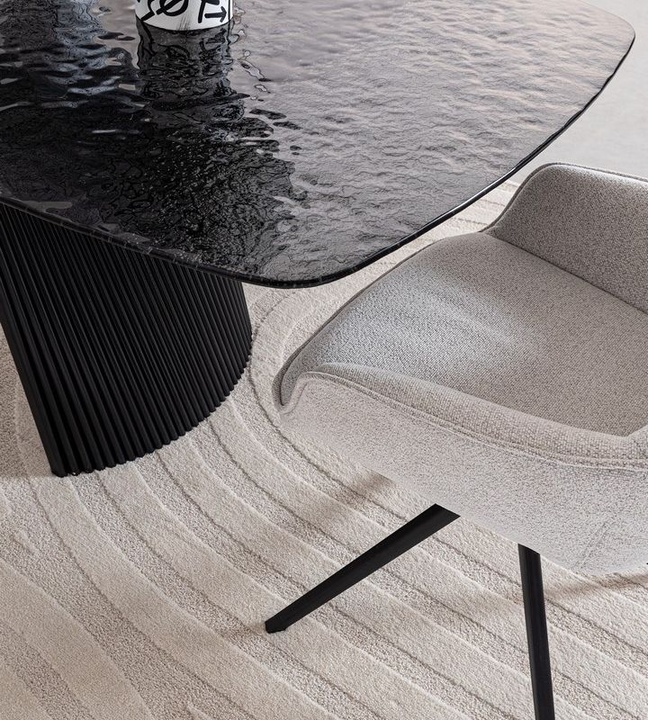 Stół jadalniany OLIVER GLASS 180-220x90x75h