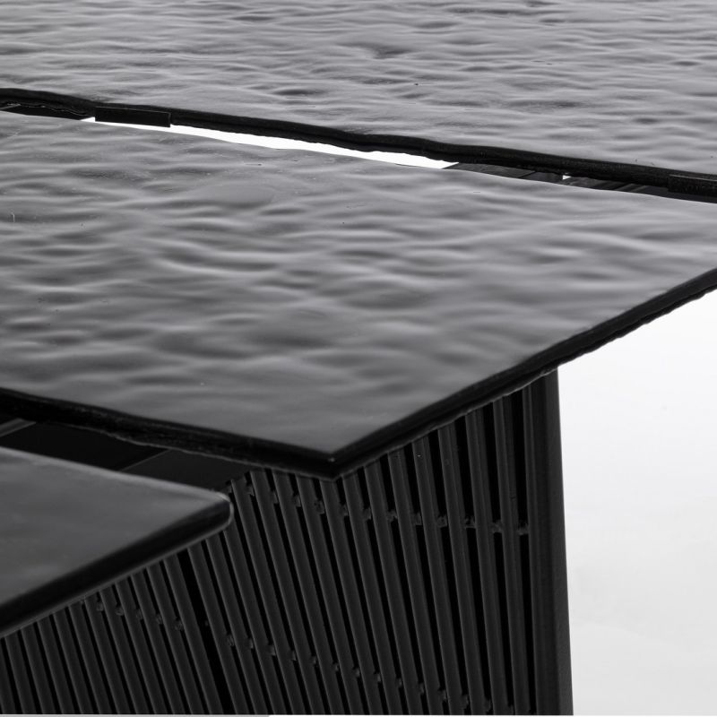 Stół jadalniany OLIVER GLASS 180-220x90x75h