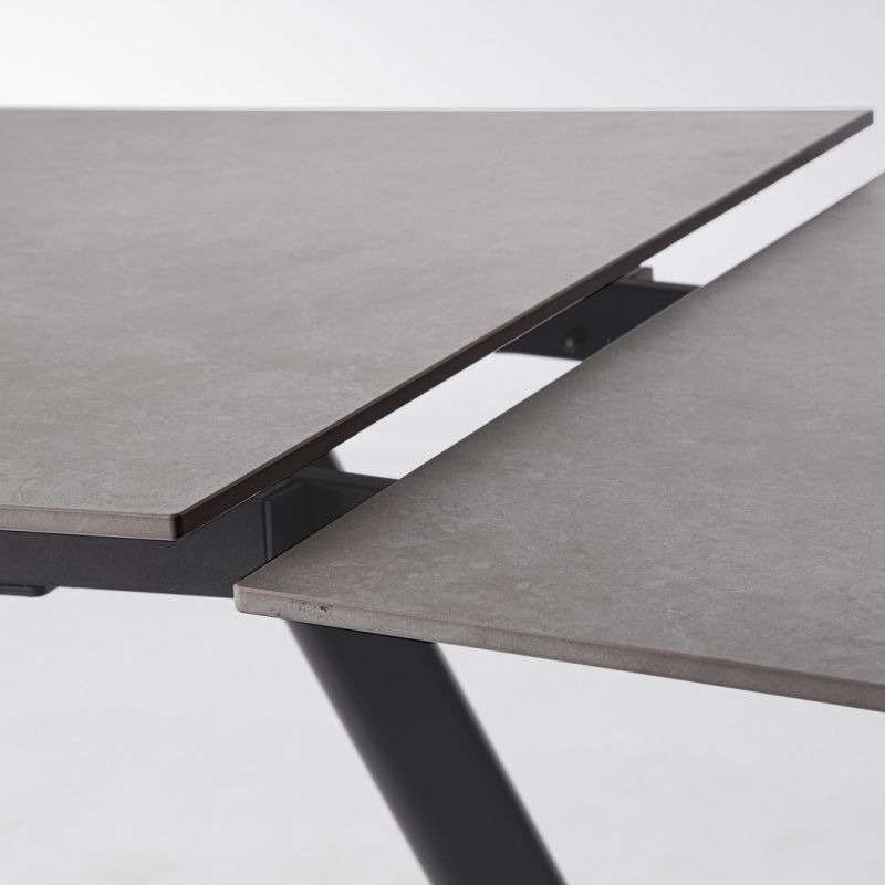 Stół jadalniany  JARKKO BLACK/WHITE EXT 160-240X90