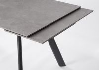 Stół jadalniany  JARKKO BLACK/WHITE EXT 160-240X90