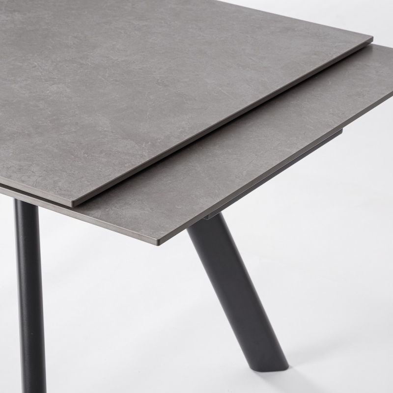 Stół jadalniany  JARKKO BLACK/WHITE EXT 160-240X90