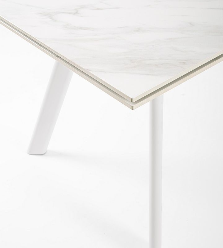 Stół jadalniany  JARKKO BLACK/WHITE EXT 160-240X90