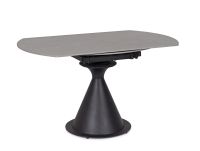 Stół jadalniany  JONNI White/ Black  85-135 cm