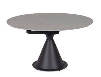 Stół jadalniany  JONNI White/ Black  85-135 cm