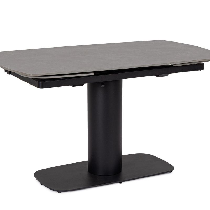 Stół jadalniany  JEREMIAS Black/White 140-200X80