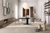 Stół jadalniany  JEREMIAS Black/White 140-200X80