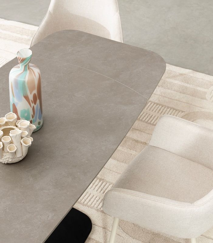 Stół jadalniany  JEREMIAS Black/White 140-200X80