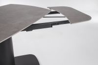 Stół jadalniany  JEREMIAS Black/White 140-200X80