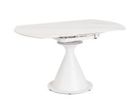 Stół jadalniany  JONNI White/ Black  85-135 cm