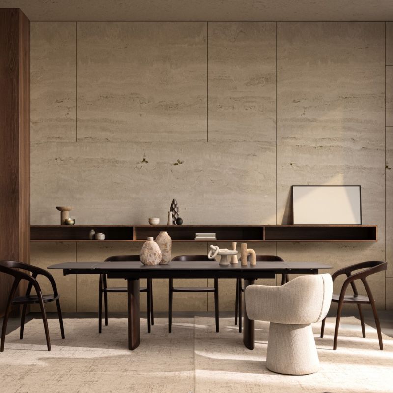 Stół jadalniany MAILIS WALN/GREY  180/220/260x90x76h