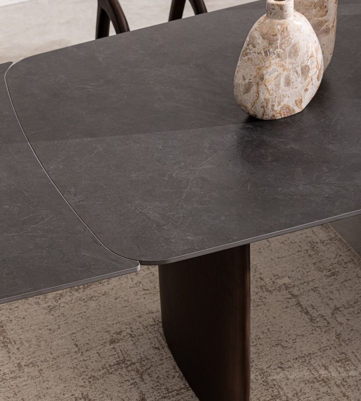 Stół jadalniany MAILIS WALN/GREY  180/220/260x90x76h