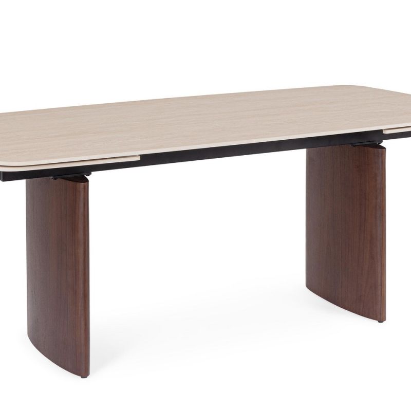 Stół jadalniany MAILIS  WALN/TRAV. 180/220/260x90x76h