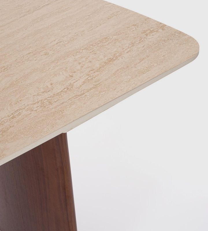 Stół jadalniany MAILIS  WALN/TRAV. 180/220/260x90x76h