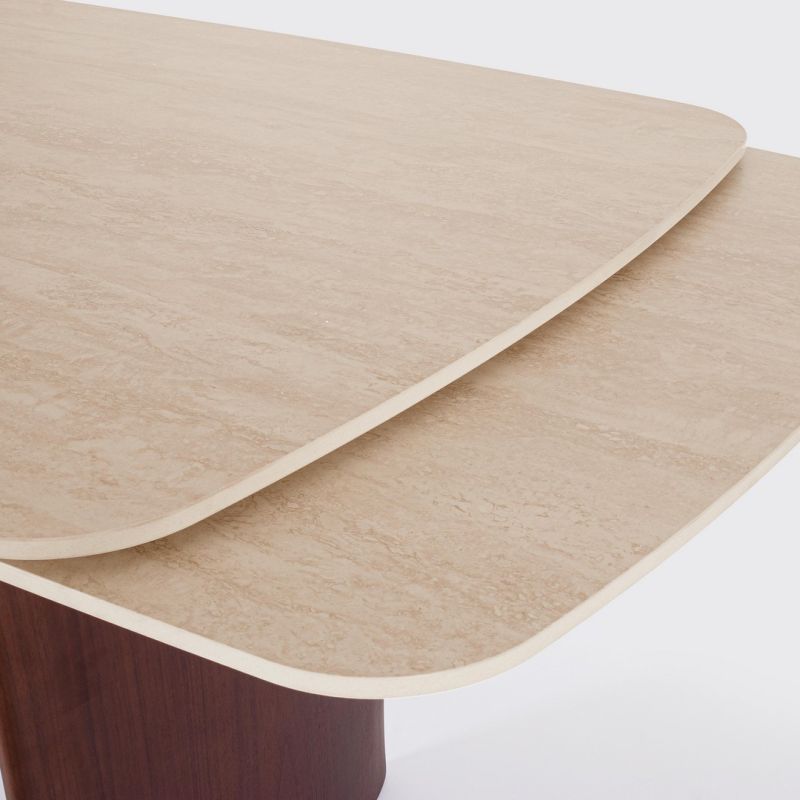 Stół jadalniany MAILIS  WALN/TRAV. 180/220/260x90x76h