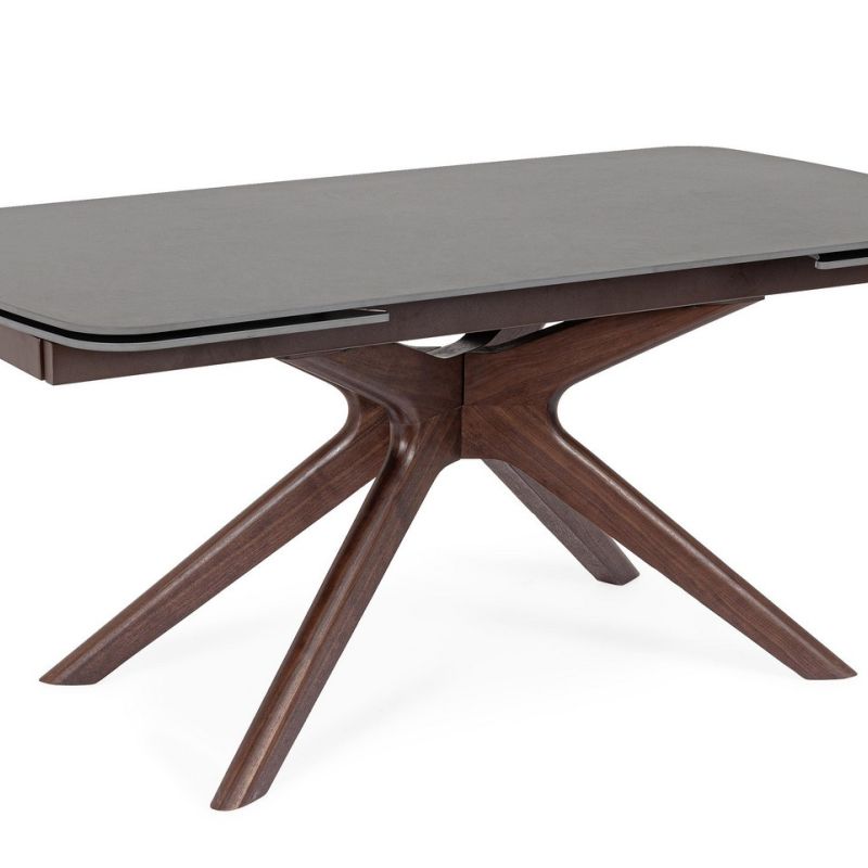 Stół jadalniany MARITTA WALN/GREY  170/210/250x90x76h