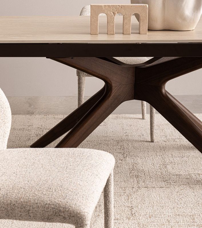 Stół jadalniany MARITTA WAL/TRAV  170/210/250x90x76h