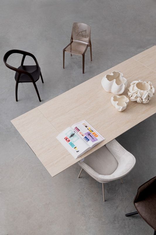 Stół jadalniany MAIKKI WALN/TRAV 200/300X100