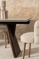 Stół jadalniany MAIKKI WALN/TRAV 200/300X100