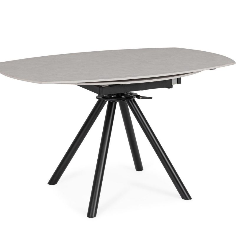 Stół jadalniany RAUNI Ø87/135 L.GREY/ GREY