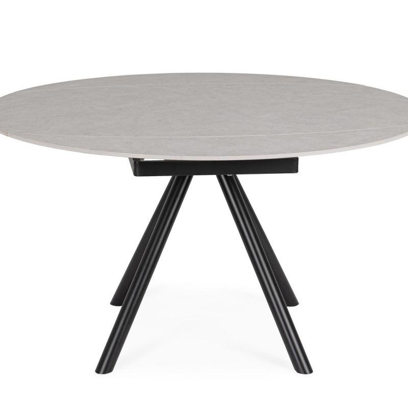 Stół jadalniany RAUNI Ø87/135 L.GREY/ GREY