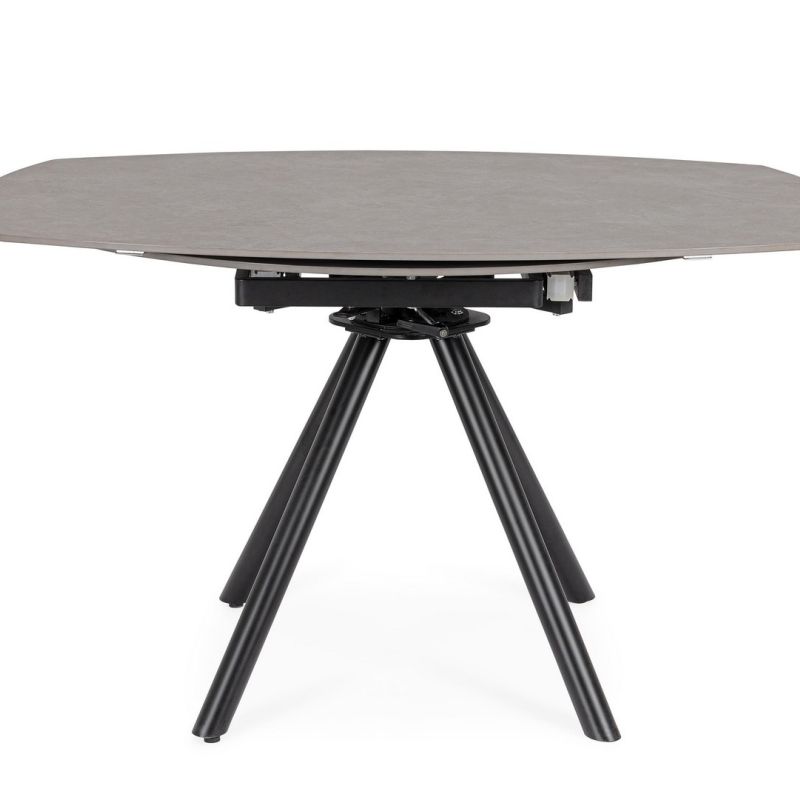 Stół jadalniany RAUNI Ø87/135 L.GREY/ GREY