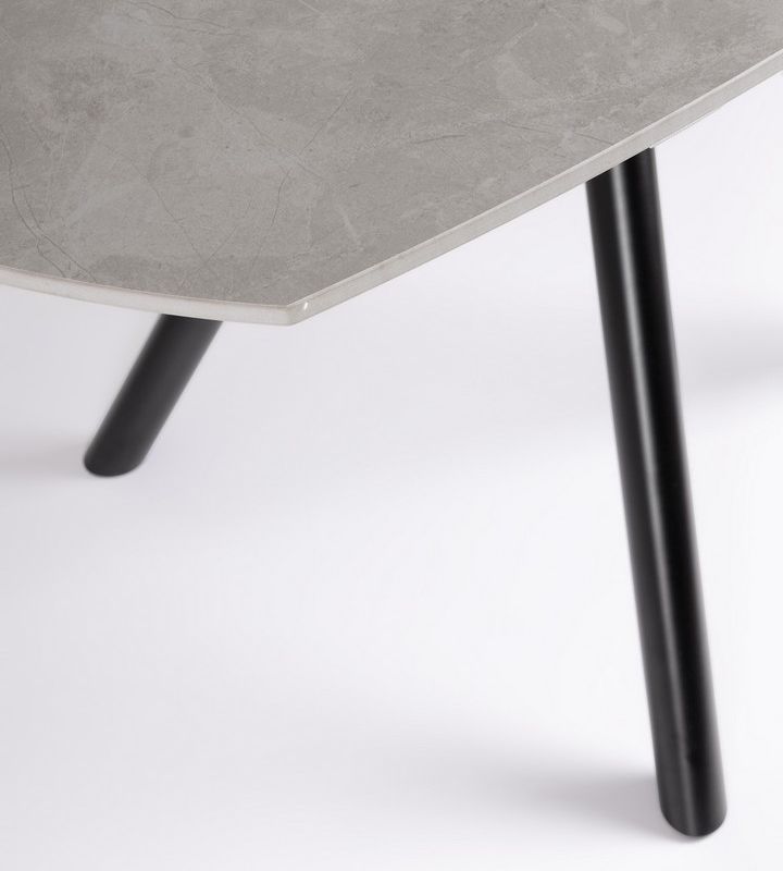 Stół jadalniany RAUNI Ø87/135 L.GREY/ GREY