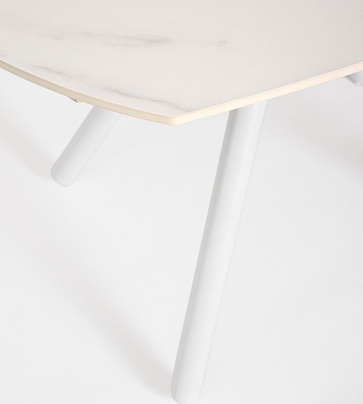 Stół jadalniany RAITA 119/178x89,4 RUST+L.GREY/ WHITE