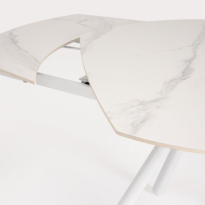 Stół jadalniany RAITA 119/178x89,4 RUST+L.GREY/ WHITE