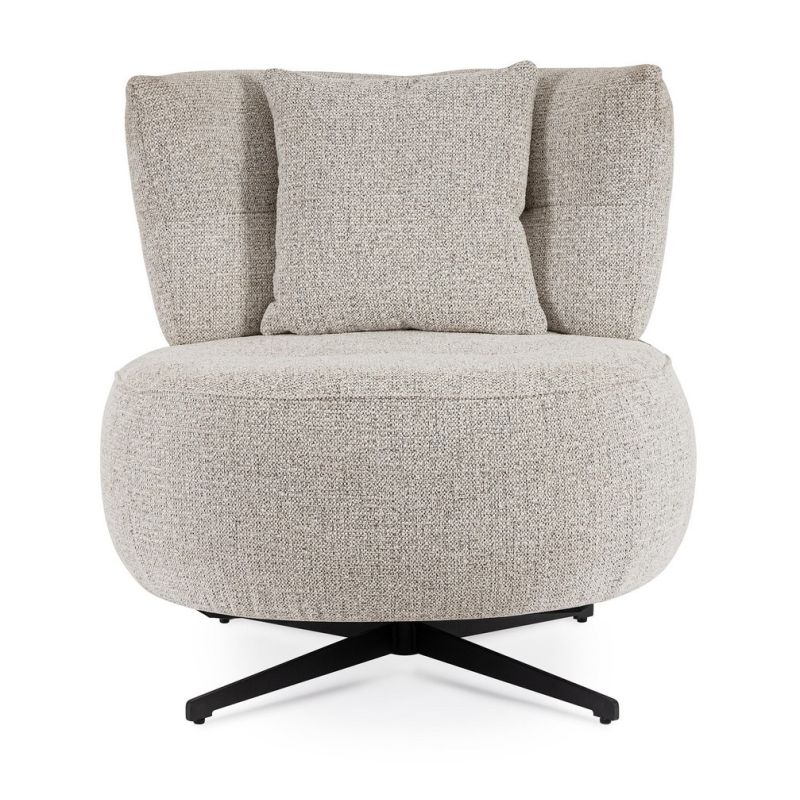 Fotel obrotowy GONNIE ECRU/GREY