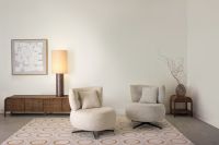 Fotel obrotowy GONNIE ECRU/GREY