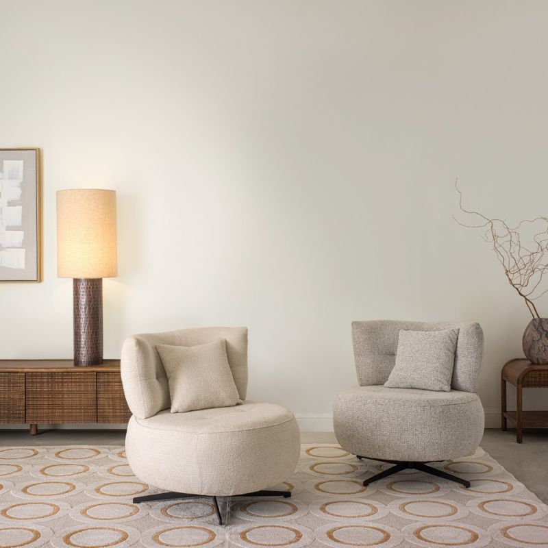 Fotel obrotowy GONNIE ECRU/GREY