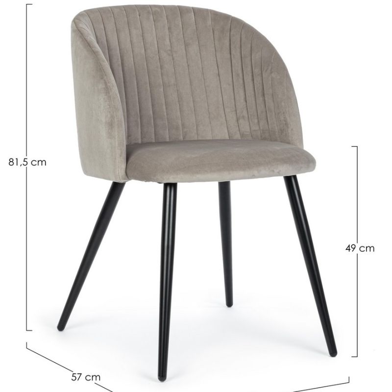 Krzesło obiadowe QUEEN VELVET (6 kolorów)