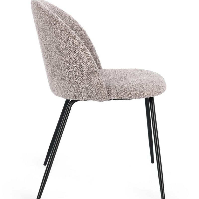 Krzesło obiadowe TANYA BLACK/MINK