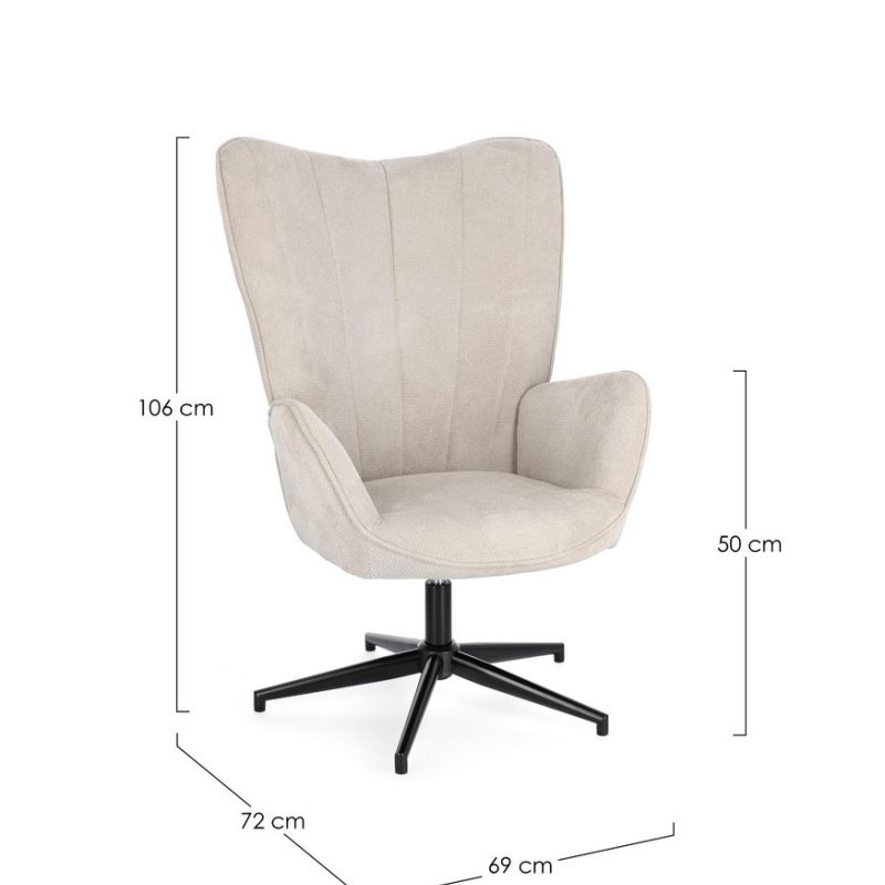 Fotel obrotowy INAS BEIGE