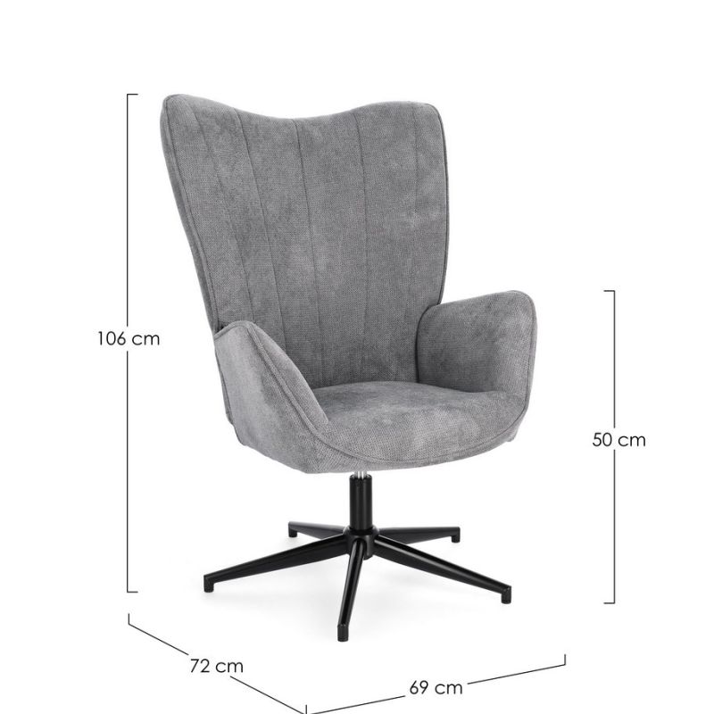 Fotel obrotowy INAS GREY