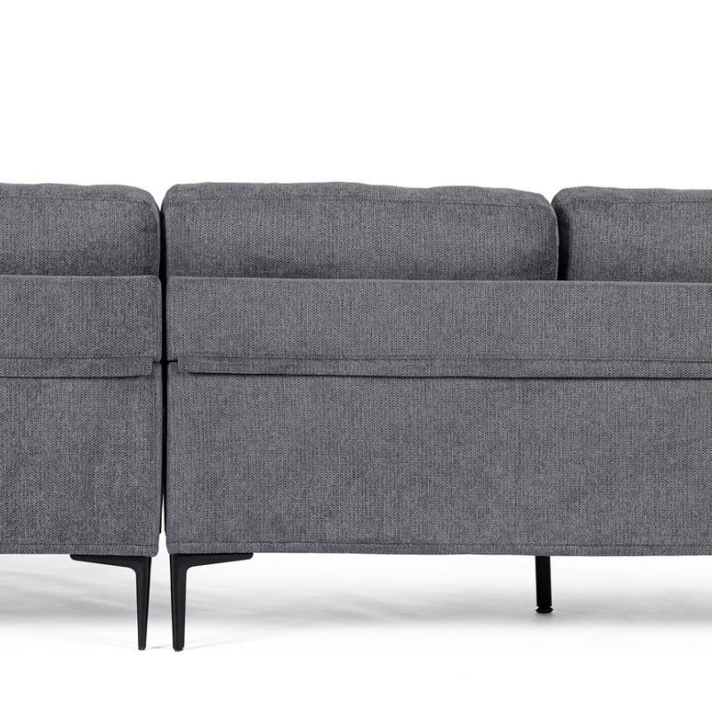 Narożnik z szezlongiem WASHINGTON GREY