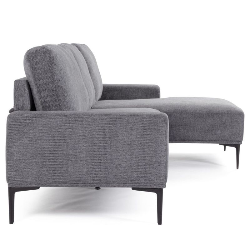 Narożnik z szezlongiem WASHINGTON GREY