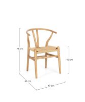 Krzesło obiadowe ARTAS BLACK