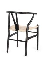 Krzesło obiadowe ARTEMIA BLACK/ NATURAL