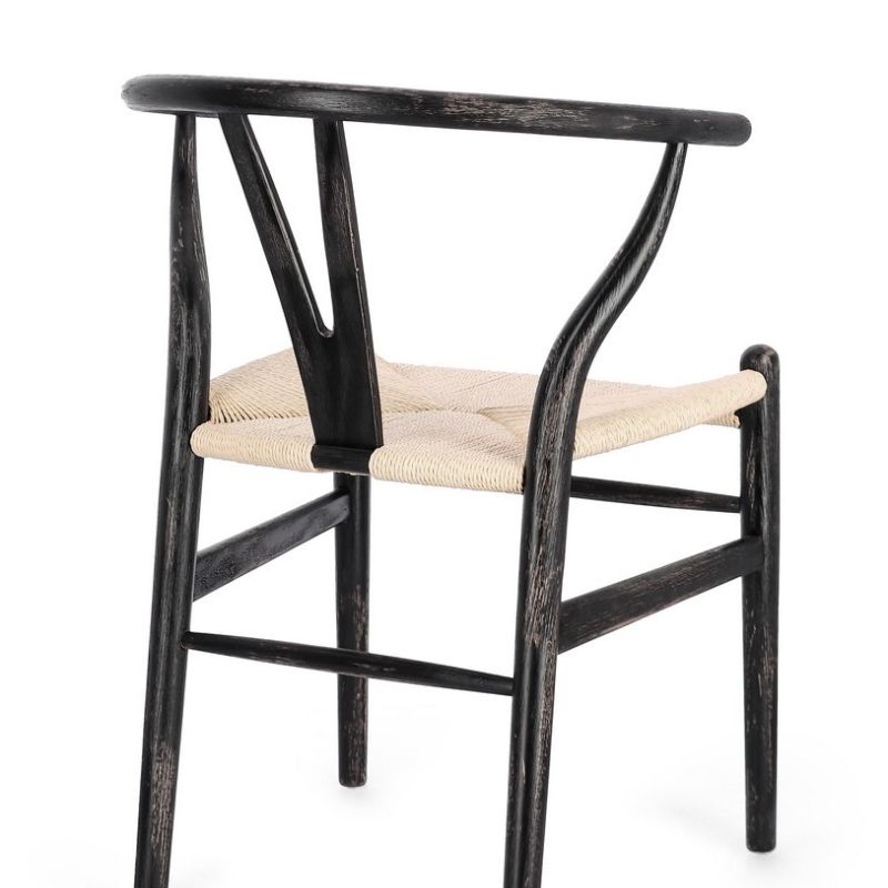 Krzesło obiadowe ARTEMIA BLACK/ NATURAL